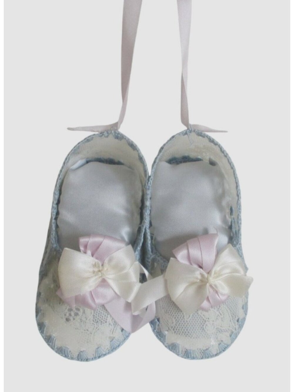 Vintage Baby Booties Nursery Decor Handmade Gift Keepsake Baby Gift